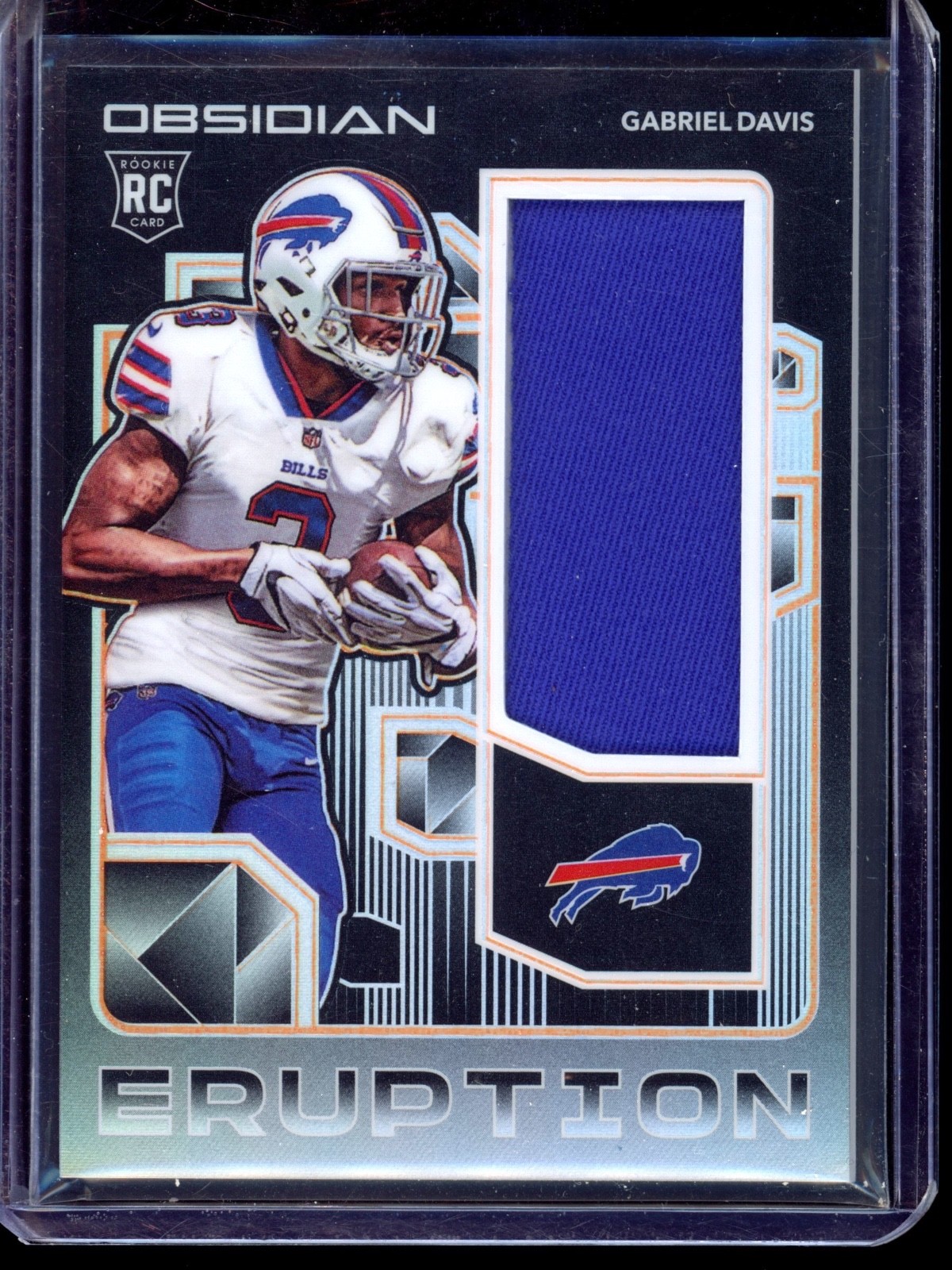 Gabriel Davis Panini Obsidian Rookie Eruption #RE39 Electric Etch-Orange