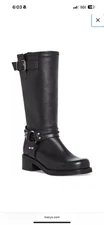 Steve Madden Women's Berrit Mid-Shaft Buckled Moto Boots Black