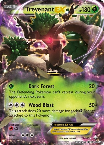 Trevenant EX Holofoil [19/160 - XY - Primal Clash] Pokemon 201502 Near Mint