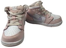 Nike Jordan 1 Mid Pink Wash Toddler Size 6C FD8782-601 Air Jordan Mid Pink White
