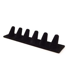 Black Velvet 6 Finger Ring Display Stand Organizer Stand