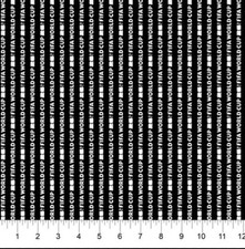 Cotton FIFA World Cup 2026 Black Stripe Soccer Fabric Print by Yard D677.91