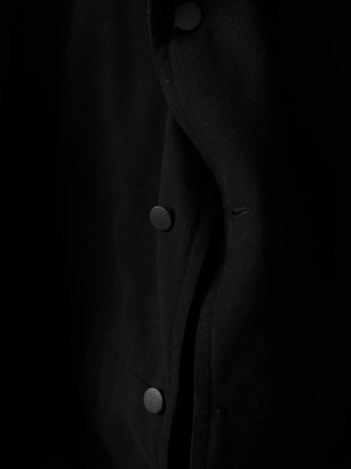 Мужское антикварное эдвардианское черное шерстяное пальто-мешок 1900-х годов - Изображение 4 из 4