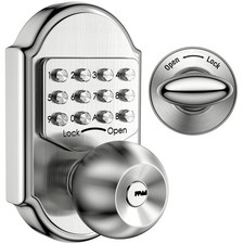 Keyless Entry Door Lock Deadbolt Keypad Mechanical Stainless Steel Pass Code...