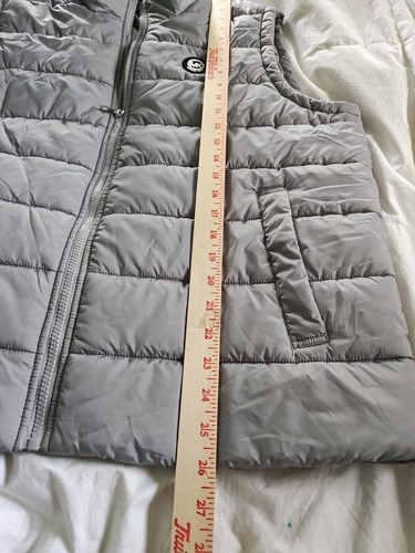Michael Kors Full Zip Mens Puffer Vest Grey Size Extra Large - Picture 5 of 10