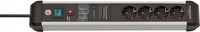 Brennenstuhl 1391010400 3m Indoor Angle IP20 Black Silver 4 AC Outlet s 