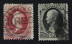 CKStamps: US Stamps Collection Scott#190 Small Thin, 191 Tiny Thin Used