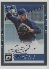 2017 Panini Donruss Optic Rated Rookies Base Black Prizm 25/25 Rio Ruiz Auto 0g4