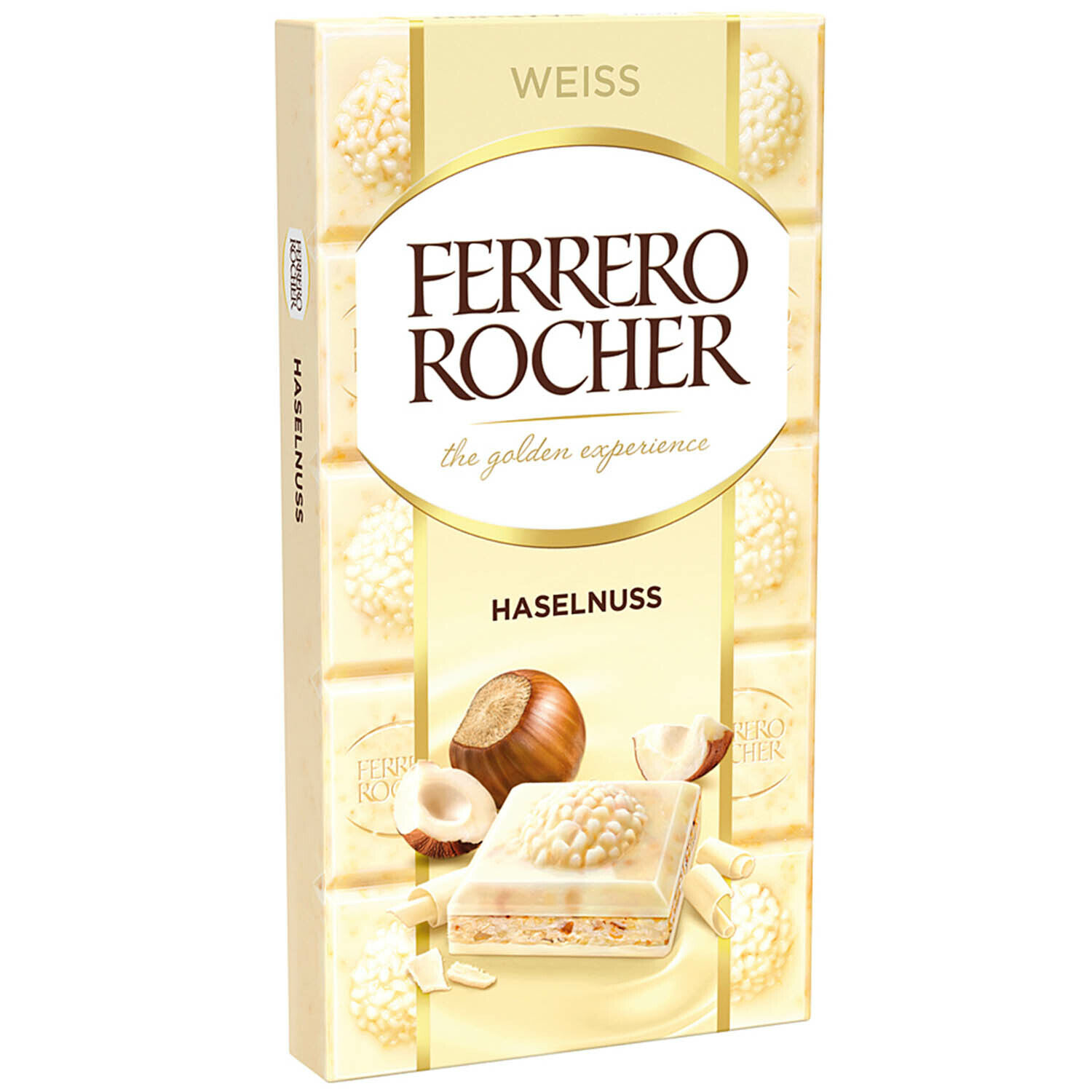 White Chocolate Bar With Hazelnut