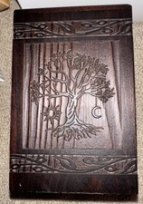 Small Cremation Urn For Pets Or Small People Wooden Tree of Life Urns