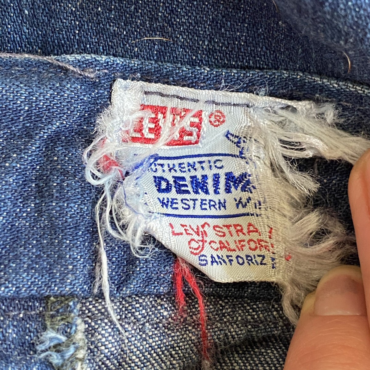 パンツ VINTAGE / 50's ~ denim ranch pants Vintage 1950's 50's LEVI'S Side Zip Denim Jeans Pearl Snap