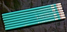 + 7 in Lot Vtg BEROL EAGLE TURQUOISE 2H Drawing Pencils UNUSED Wood NOS