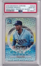 WANDER FRANCO -- 2020 BOWMAN CHROME MEGA BOX -- DAWN OF GLORY -- PSA GEM MINT 10