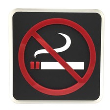 No Smoking Commercial Self Adhesive Sign for Business Restaurant Hotel 4" x 4"