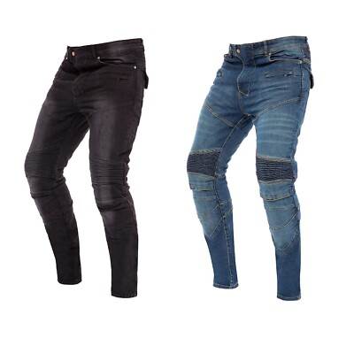 Men s Motorcycle Motorbike Jeans Trouser Reinforce with Aramid Protection Lining