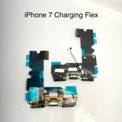 Für iPhone 7 Lade Flex Kopfhöreranschluss mit Mikrofon Neu Schwarz