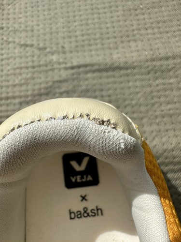 Veja X ba&sh Sneakers - Women’s 9.5 Men’s 8 Yellow Red Luxury Sneaker Gym - 第 9/11 張圖片