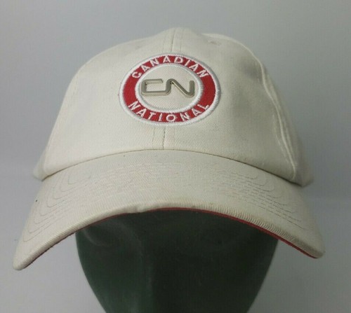 CN Rail White Baseball Hat Cap Canadian 