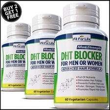 #1 DHT BLOCKER HERBAL HAIR FAST GROWTH PILLS PREVENT ANTI LOSS STIMULATE FULLER