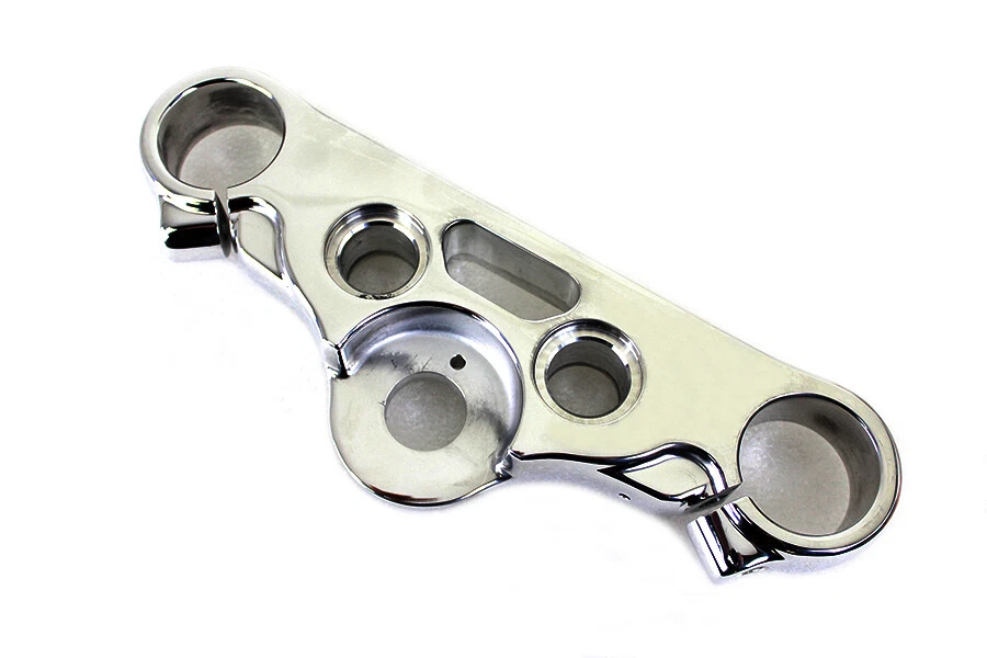 Árbol triple superior pulido FXDWG para Harley Davidson Foto 2 de 4