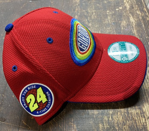 NASCAR Jeff Gordon Dupnt Sombrero Gorra Azul Rojo Motorsports Hendrick Flame #24 - Imagen 3 de 5