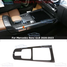 Carbon Console Gearbox Control Switch Panel Trim For Mercedes Benz GLB 2020-2023