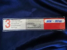 400 Day / Anniversary Clock .0038 Suspension Spring Wire - Horolovar