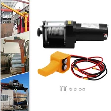 12V Electric Winch 3000LBS Portable Remote Control Trailer Winch For Boat Truck