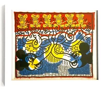 Keith Haring Mickey & Andy Mouse 2005  Offset Lithograph Tony Shafrazi Gallery