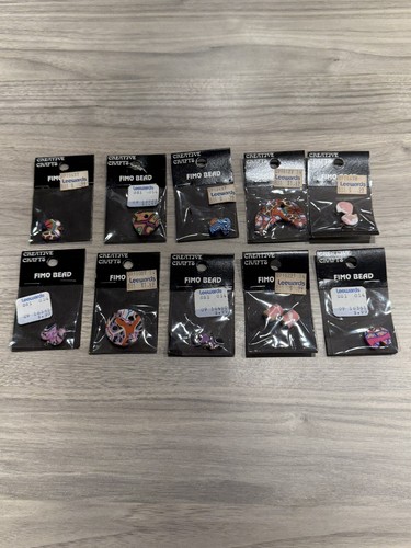 10 Vintage 80s/90s Fimo Clay Polymer Clay Lee Wards NWT Jewelry Supplies Rare