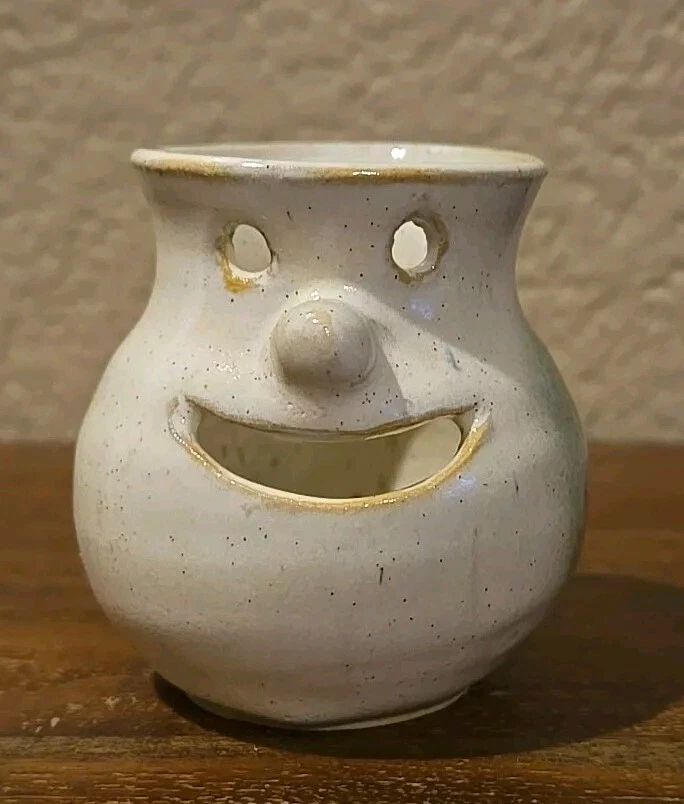 Studio Pottery Egg Separator Funny Cute Smile Face Kitchen Gadget Ceramic
Opens in a new window or t