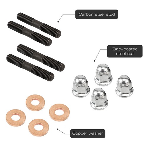 For Yamaha YZ 85 YZ85 2002-2018 Cylinder Head Studs Bolts Nuts Washers Kit - Picture 6 of 6