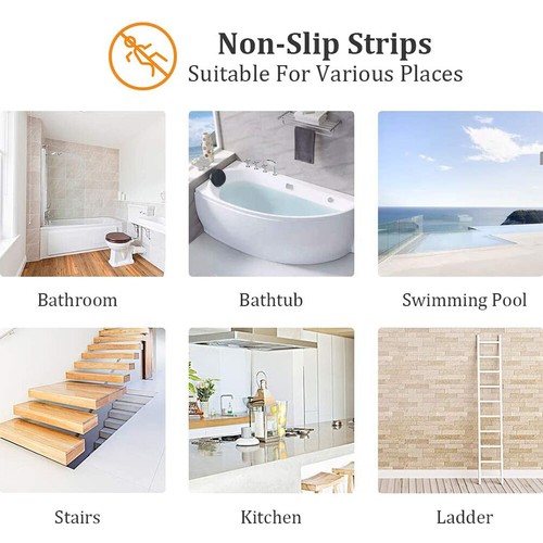 25x Anti Slip Bath Tape Grip Non Slip Shower Strips Pad Stickers Floor Safety* - Picture 3 of 11