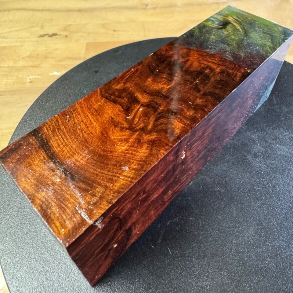 1173 STABILIZED RED WOOD,KNIFE SCALE,TOOL HANDLES,BOTTLE STOPPER, - Image 3 of 3