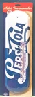 Pepsi Cola Metal Tin Thermometer Indoor Outdoor Vintage Reproduction Style