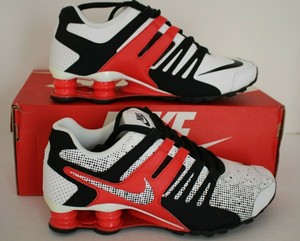 Vintage 2013 Nike Shox Current Premium Leather Women's Wht/Blk/Red 646824  100 | eBay