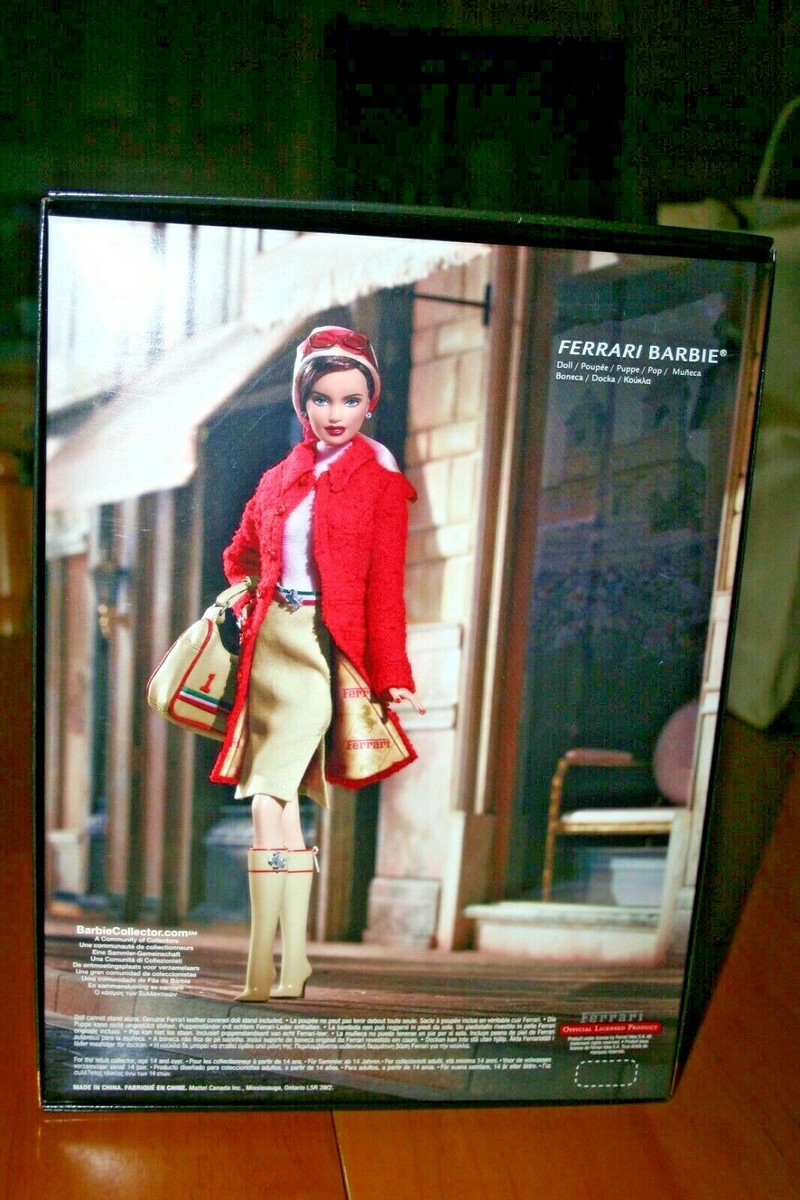 Mattel FERRARI Barbie Collector's Edition Doll GOLD LABEL Mattel FERRARI Barbie Collector's Edition Doll GOLD LABEL