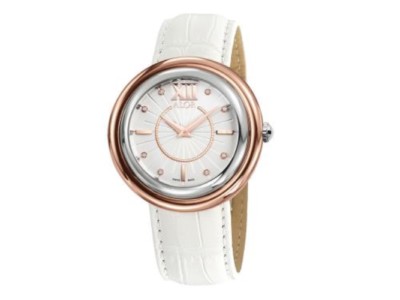 NEW ALOR WATCH COLLECTION ROSE GOLD PLATED CASE WHITE DIAL 42MM ASR-65-2-98-1113