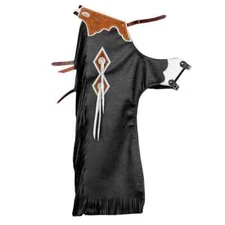 New Design Western Chinks Soft Leather Tooled Chaps for Adults Free Shipping