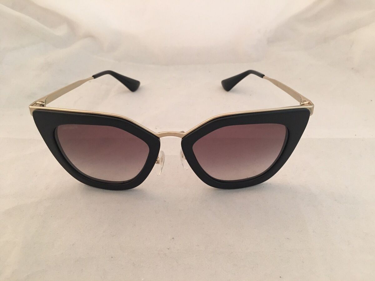 PRADA SPR 53S 1AB-0A7 52-21-140mm Black & Gold Frame w/ Grey PRADA SPR 53S 1AB-0A7 52-21-140mm Black & Gold Frame w/ Grey