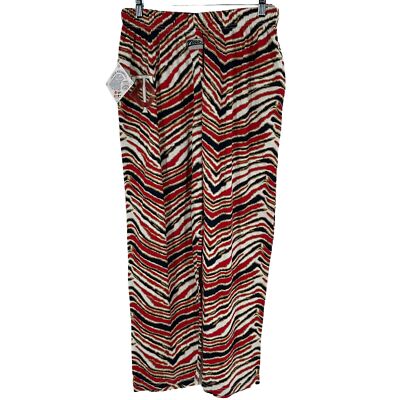 NEW MLB Minnesota Twins Zubaz Zebra Stripe Pants Size Medium Red/Blue/Gold 
