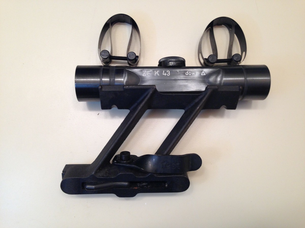 Swept Back German Mauser K98 K98K 98K ZF4 Sniper Scope and Mount