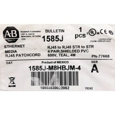 NEW Allen Bradley 1585J-M8HBJM-4 Ethernet Patchcord AB