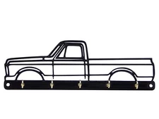 1969 Chevy C10 Square Body Key Rack Hook Hanger Holder Entryway Wall Organizer