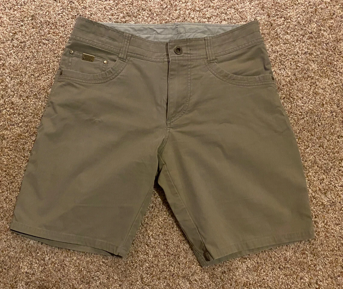 MINT KUHL Revolvr Shorts Men Sz 32 Dark Khaki