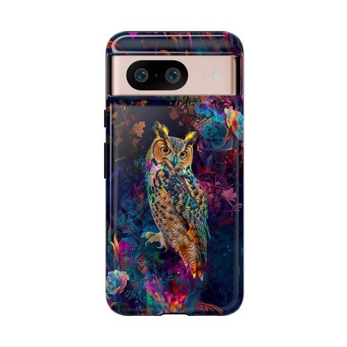 Ethereal Blue Owl Bird Abstract Phone Case for iPhone, Samsung Galaxy, Pixel - 第 169/173 張圖片