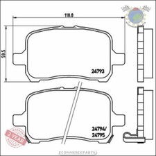 Kit Bremsbeläge Brembo Vorderachse für OPEL GT D