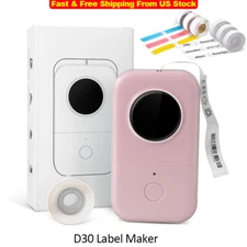 Phomemo Label Maker Machine with Tape D30 Bluetooth Thermal Mini Label Printer
