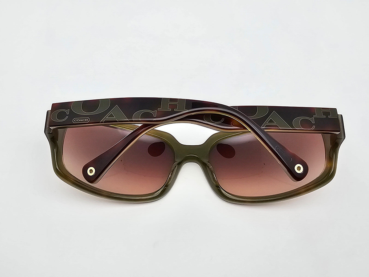 Coach S818 Rita Tortoise Green Frame Brown Gradient Lens
