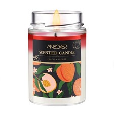Scented Soy Candles, Peach  Lychee, 11oz